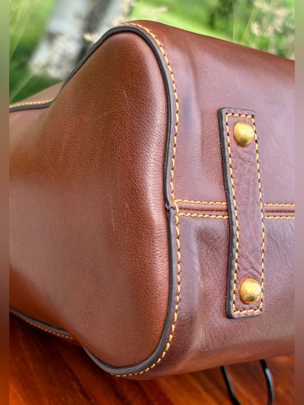 Dooney & Bourke Cassidy Hobo Large Chestnut Brown Florentine Leather NWT - Picture 15 of 17